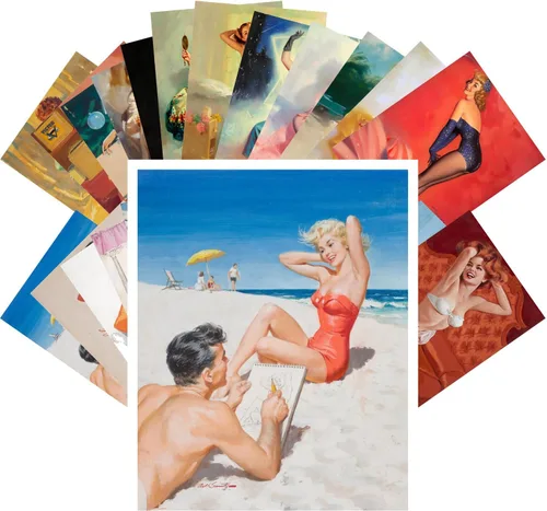Vista 11 de PIXILUV Pinup Postal Pack 24pcs Vintage Pinup Sexy Girls Classic Sexy Girls