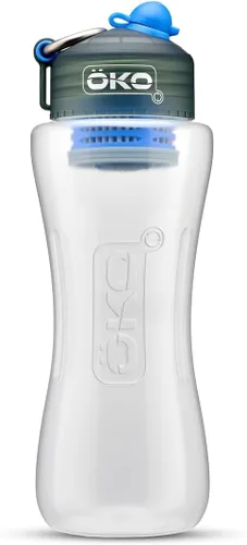 Vista 11 de ÖKO H2O - Botella de agua de filtración con filtro avanzado de electroadsorción, botella de filtro de agua portátil para viajes, senderismo y sobre