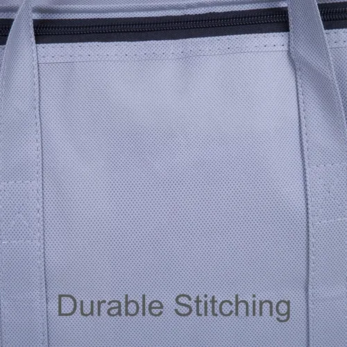 Vista 5 de Bolsas de almacenamiento de ropa con cremallera con ventana transparente de plástico y asas resistentes, ideales para almacenamiento de temporada