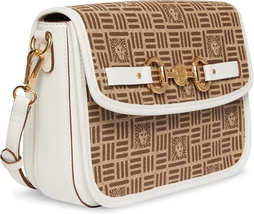 Vista 4 de Anne Klein Bolso cruzado con solapa con logotipo de león con broca de caballo