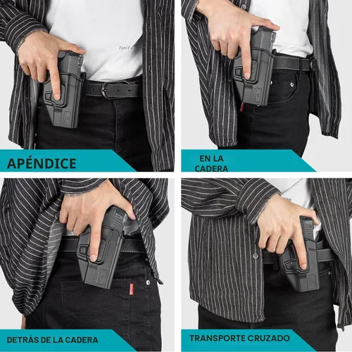 Vista 5 de Funda M&P 9MM, Funda OWB de Paleta Compatible con Smith & Wesson M&P 9MM/.40 M2.0 Tamaño Completo 4.25'', M2.0 Compacto 4'' 3.6'', SD9 VE/SD40 VE