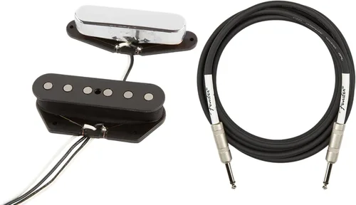 Vista 8 de Fender Custom Shop '51 Nocaster Telecaster Pickups - Paquete de níquel con cable para instrumentos