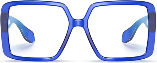 Vista 16 de VISOONE Gafas de bloqueo de luz azul TR90 de gran tamaño, accesorios de moda, sin receta para mujeres, Harvard