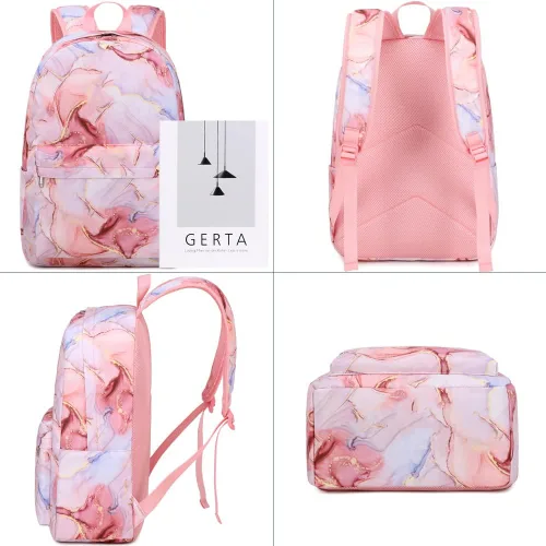 Vista 4 de Meisohua Mochila escolar para adolescentes, niñas, niños, mochila para escuela primaria, bolsa de libros para niños, mochila para el almuerzo
