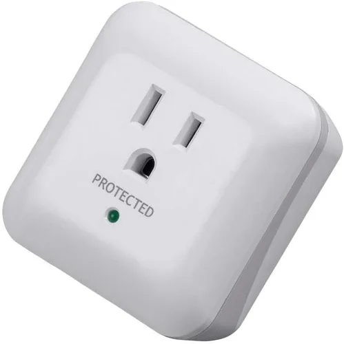 Vista 5 de Monoprice Power & Surge - Blanco Protector de sobretensiones de 1 salida con alarma de fin de servicio, 900 julios 15A / 125V / 1875W, 10dB a 60dB