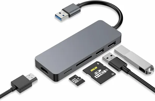 Vista 8 de Hub USB C, adaptador USB C 8 en 2 Thunderbolt 4 HDMI MacBook Air Pro M1-M4 Hub Thunderbolt 4 • HDMI 4K • 100W PD • 40Gbps • USB C 3.0 • 3 USB A