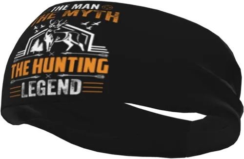 Vista 3 de The Man The Myth The Hunting Legend Headband for Men Women Sports Sweatband for Fitness Exercise Moisture Wicking Running Yoga Hairbands