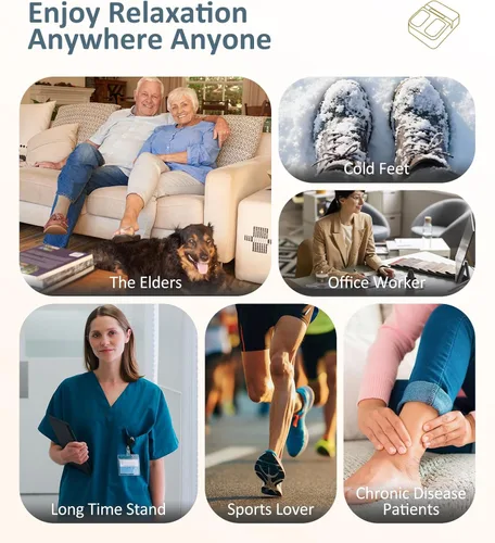 Vista 9 de MOUNTRAX Máquina Masajeador de Pies con Calor, Masajeador de Pies para Fascitis Plantar, Dolor de Neuropatía, Masajeador de Pies Shiatsu con Control