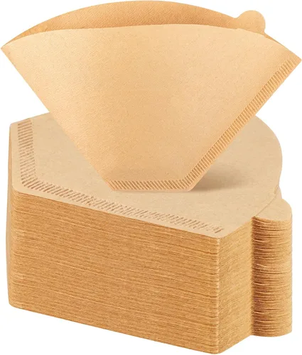 Vista 7 de 200 filtros de café #2, 2 filtros de café en cono natural sin blanquear, 2 filtros de cono de papel compatibles con cafetera, 100 unidades por caja