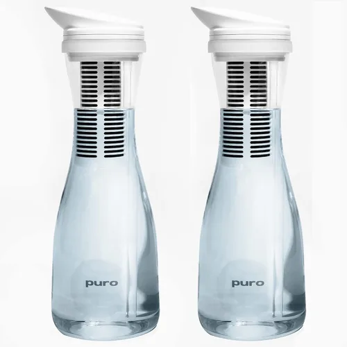 Vista 7 de Puro Glass - Jarra de filtro de agua – Agua limpia en segundos – Volumen de 1.3 L – Filtro que elimina plomo, olores y cloro