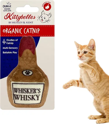 Vista 12 de Huxley & Kent Juguete de peluche para gatos, Toto's Pawdka, relleno de hierba gatera fuerte, juguete interactivo de felpa para gatitos y gatos