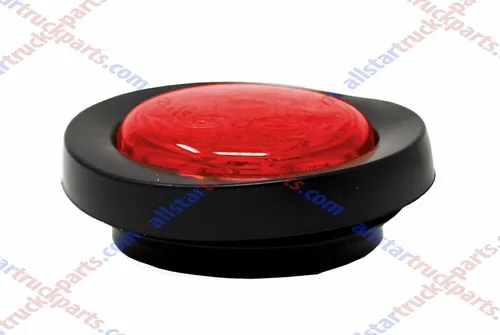 Vista 5 de 10 luces LED redondas rojas de 2 pulgadas para remolque, 7 luces LED [DOT FMVSS 108] [SAE P2] [lente reflector] [ojal] [montaje empotrado]