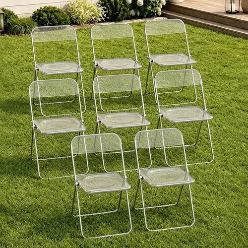 Vista 19 de JPBSTO Paquete de 2 sillas plegables de plástico negro, par ejecutivo apilable para oficina, sala de conferencias, área VIP (capacidad de 300 libras)