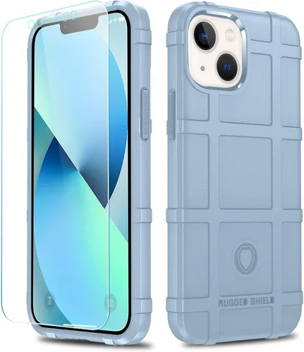 Vista 22 de Funda para iPhone 13, Rugged Shield 8 pies a prueba de caídas TPU Armadura gruesa Funda protectora táctica compatible con iPhone 13 (6.1 pulgadas)