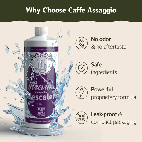 Vista 6 de Breville - Descalcificador (10 usos) especialmente formulado para descalcificar y limpiar tu máquina de café espresso Breville, kit