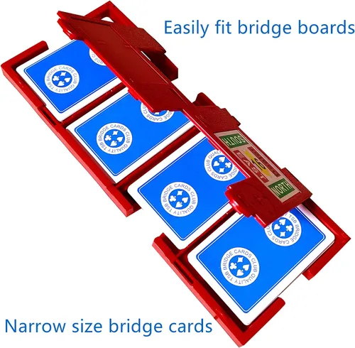 Vista 8 de TSB Paquete de 12 cartas de puente de impresión estándar, 6 colores, fácil almacenamiento