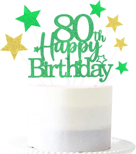 Vista 52 de Decoración brillante para tarta de primer cumpleaños feliz con estrella, adornos personalizados para tarta de 1 cumpleaños, decoraciones de fiesta