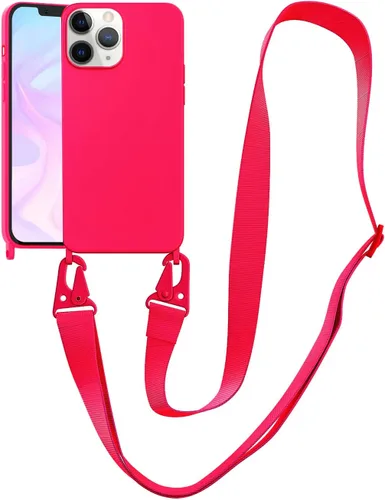 Vista 122 de Funda compatible con iPhone 8 Plus, iPhone 7 Plus/6 Plus/6S Plus con cordón, funda cruzada para iPhone con correa ajustable de silicona para iPhone