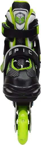 Vista 4 de Epic Skates Rage - Patines en línea ajustables, color negro, adulto 5-8