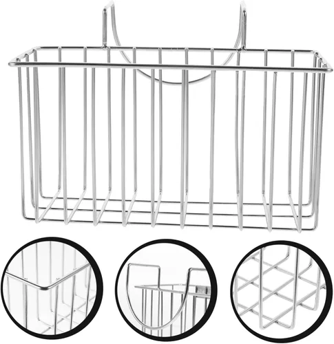 Vista 8 de Cesta de drenaje para fregadero de cocina, soporte de esponja multifuncional para fregadero