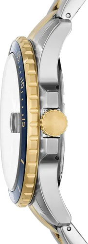 Vista 2 de Fossil - Reloj de cuarzo y acero inoxidable casual FB-01 inspirado en el buceo para hombre