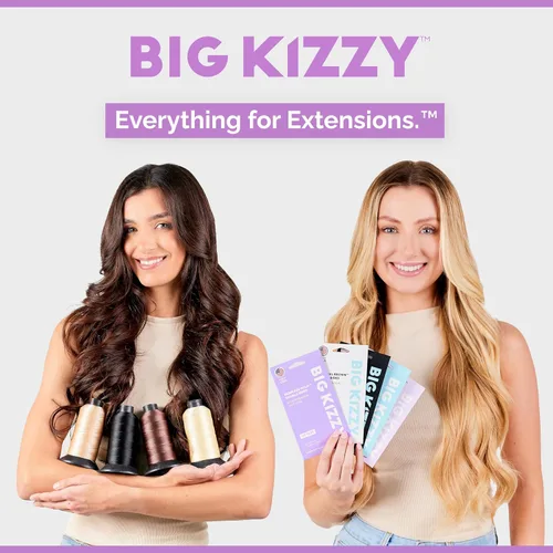 Vista 7 de Kit de extensiones de cabello con clip, convierte extensiones de cabello humano con cinta adhesiva en un juego de clip personalizado, clips a Negro
