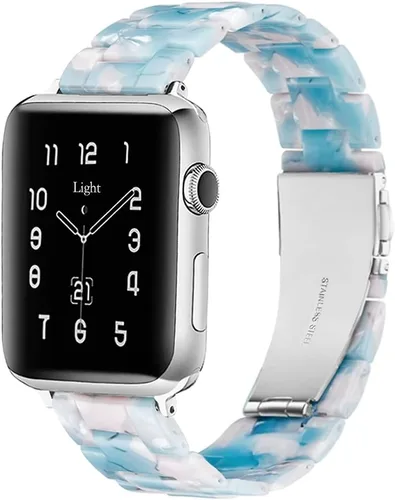 Vista 47 de Bandas para Apple Watch Light House - Correas de resina ligera de moda para iWatch para mujeres y hombres 38mm/40mm/41mm/42mm (Series 11 10)