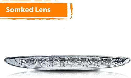 Vista 3 de ADIIL Lente transparente rojo brillante 8-LED 3rd freno stop luz trasera kit compatible con 2002 2003 2004 2005 2006 Mini Cooper OEM lámpara