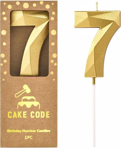 Vista 18 de Crystal Gold - Velas de cumpleaños con número 0 de 2.76 pulgadas, velas doradas y de números de pastel para celebración de fiesta