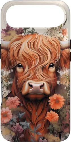 Vista 27 de Highland Cow Flowers Case for iPhone 17