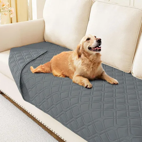 Vista 140 de hyha - Manta impermeable para cama de perro, mantas suaves para mascotas, funda impermeable para sofá para perros, fundas reversibles lavables