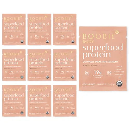 Vista 11 de Boobie Body Superfood Protein Batido para mamás, proteína en polvo para embarazo, apoyo a la lactancia para aumentar el suministro de leche