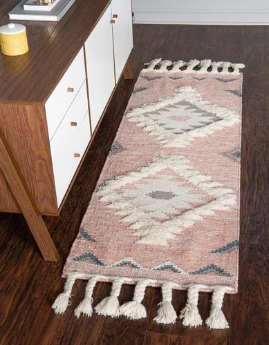 Vista 29 de Unique Loom Mesa Collection - Alfombra de área - Papago (2 pies 2 pulgadas x 6 pies 1 pulgada, carbón/gris)