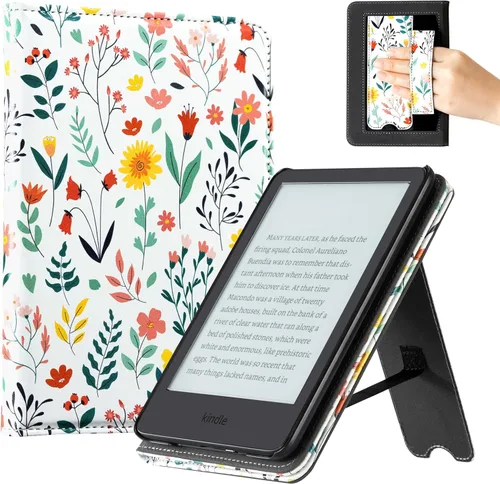 Vista 21 de CoBak Funda para todos los nuevos E-Reader de 6 pulgadas 2024 y 2022 (11 generación), funda inteligente de piel sintética, apagado y encendido