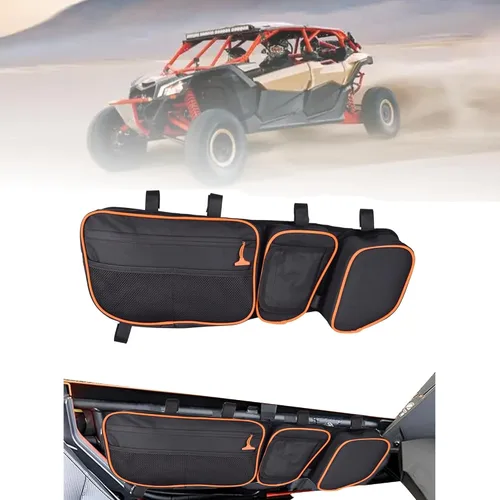 Vista 7 de UTV - Bolsas de almacenamiento para puerta delantera, compatibles con Can Am Maverick X3 MAX X DS Turbo X RS Turbo R 2017 - Bolsa de puerta lateral
