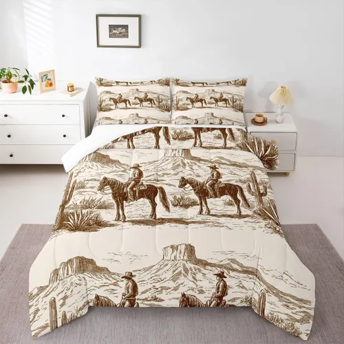Vista 43 de Erosebridal - Juego de edredón Samurai, juego de ropa de cama al atardecer, edredón japonés de samurái cálido y suave, decoración de dormitorio