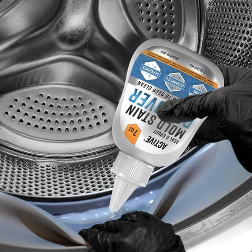 Vista 6 de ACTIVE Limpiador de gel removedor de manchas de moho, limpiador de manchas de alta resistencia para carga frontal, sello de lavadora, lechada