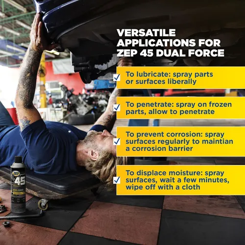 Vista 6 de Zep 45 Dual Force Lubricante y Penetrante 14 Oz - UN CANTE