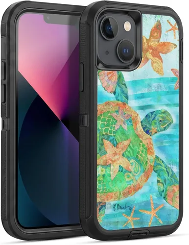 Vista 45 de Head Case Designs Officially Licensed Paul Brent Agate Mermaid Coastal Gel Armor Case [Military Grade Drop Protection] Compatible with Apple iPhone