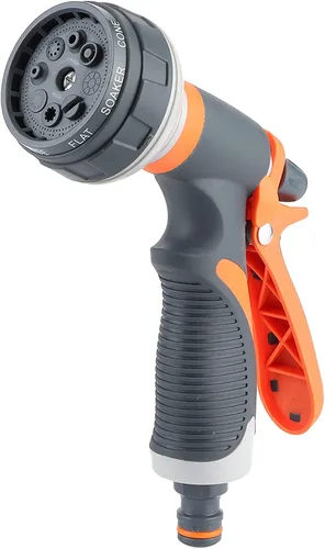 Vista 9 de Oumefar Pistola de riego Jardinería Fácil Control Hogar Boquilla Manguera Boquilla Spray Boquilla Pistola Manguera Pulverizador para Jardín
