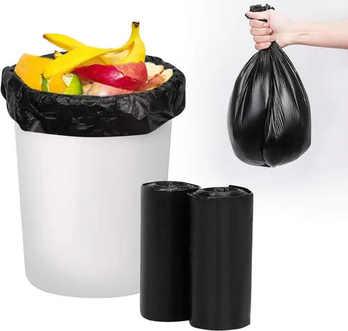 Vista 8 de Toplive Bolsa de basura para el hogar, baño, dormitorio, cocina, oficina (negro, 8 galones)