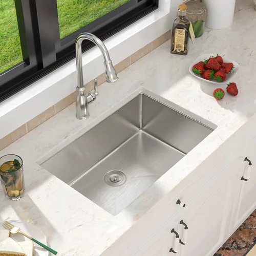 Vista 15 de Fregadero de Cocina Empotrado de 30 Pulgadas Negro - Fregadero de Cocina de Acero Inoxidable Gunmetal Negro de 30x18 Pulgadas de 18 Calibre