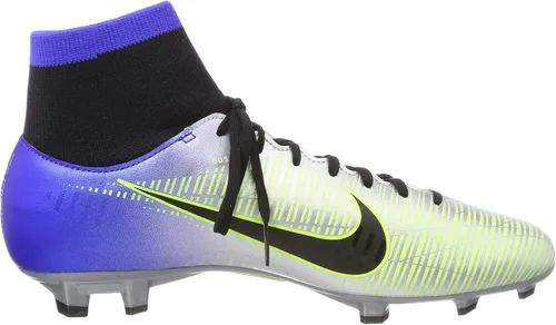 Vista 6 de Nike Mercurial Victory Vi Df NJR Fg - Tenis de fútbol para hombre, Azul Patchwork