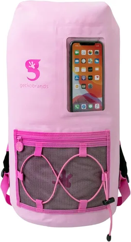 Vista 15 de geckobrands Hydroner - Mochila impermeable de 20 litros, bolsa seca ligera, disponible en 6 colores, Geckoflage océano, M, Viajar