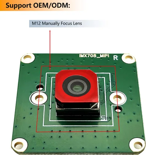 Vista 4 de Módulo de cámara de enfoque automático de 12MP para Raspberry Pi, sensor IMX708, FOV de 75°, HDR, compatible con Pi 5,4,3, Zero, CM4