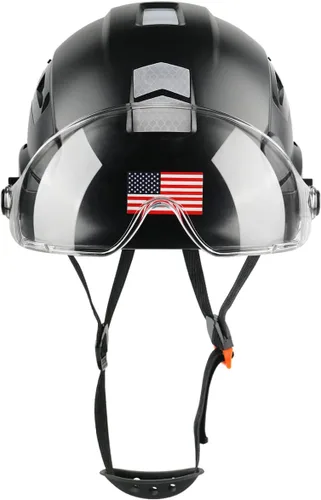 Vista 6 de GREEN DEVIL Casco de Seguridad Casco Duro con Visera Correa de Barbilla Ajustable Ligero Ventilado ABS Casco de Trabajo para Hombres y Mujeres