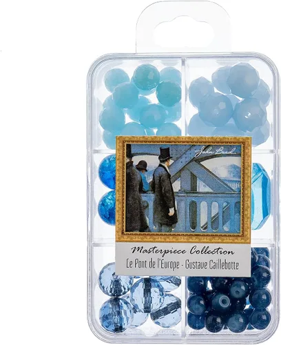 Vista 24 de John Bead Masterpiece Collection - Caja de cuentas de vidrio con mezcla de 3.00 oz A Bar en The Folies-Bergère - Edouard Manet Un bar