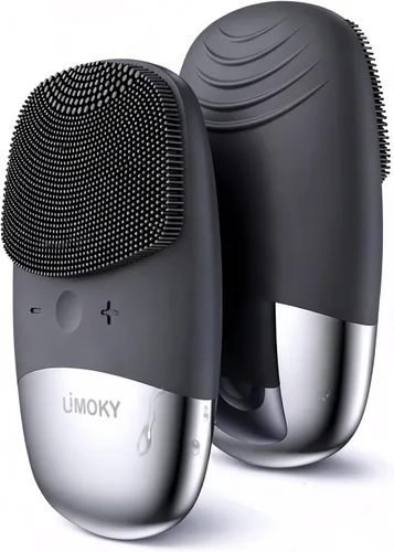 Vista 8 de Cepillo de limpieza facial, limpiador facial eléctrico 3 en 1, masajeador vibratorio, IPX7 impermeable, cepillo de poros recargable por USB