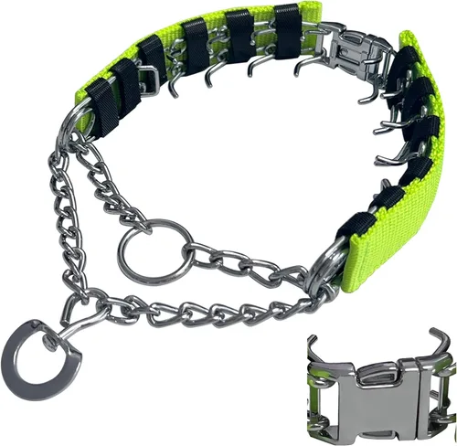 Vista 12 de Collar de entrenamiento de puntas para perros, soldadura de anillo giratorio, collar ajustable de entrenamiento para perros con hebilla de Negro
