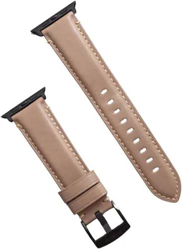 Vista 15 de Bullstrap Correa de reloj de cuero italiano de grano completo para hombre compatible con Apple Watch Series 1-8